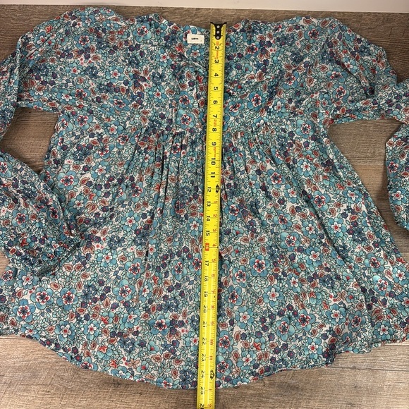 Warm Brand Women’s Floral Peasant Blouse Size 2 - Picture 6 of 6